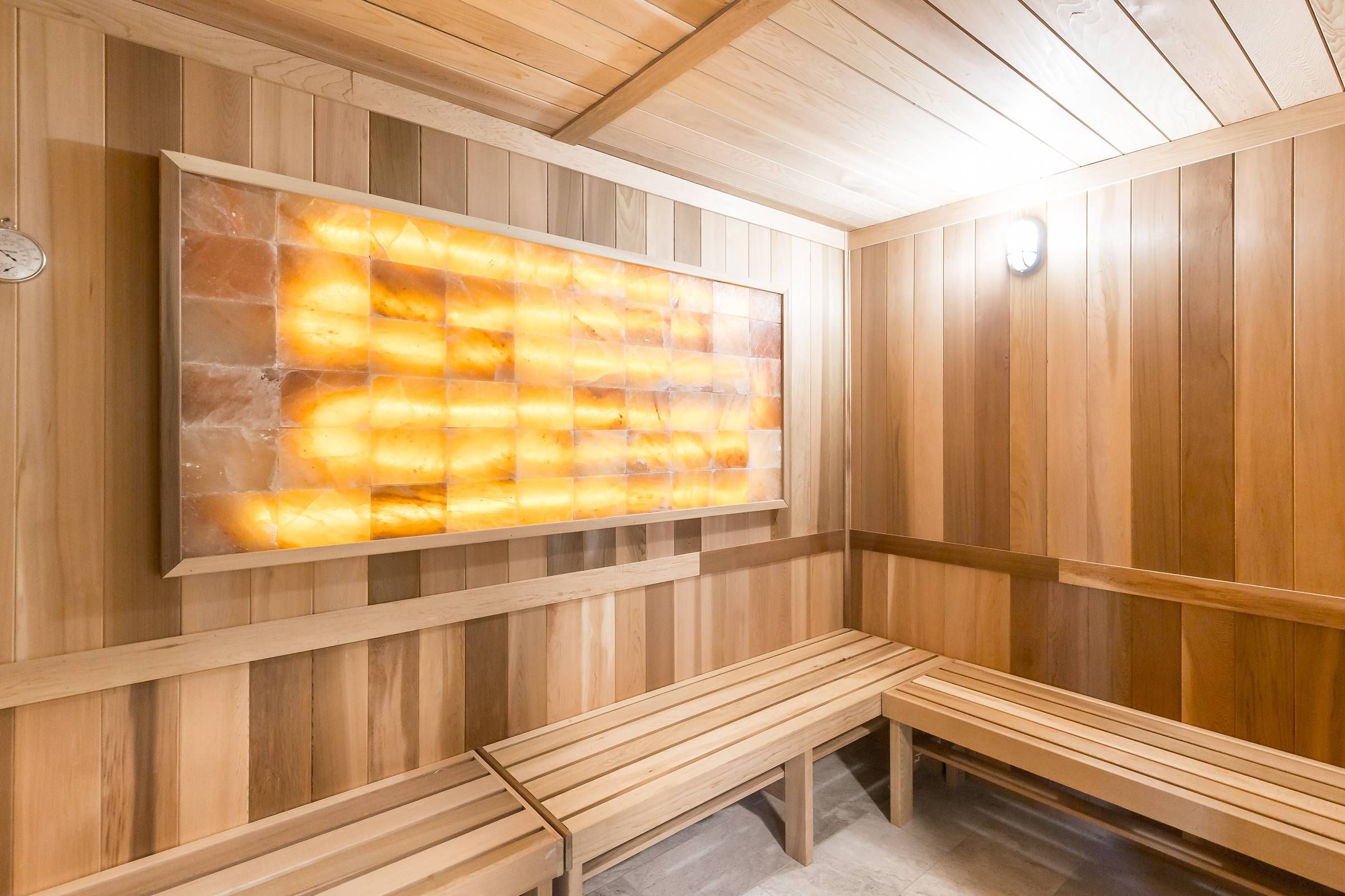 225 sycamore Himalayan Sea Salt Sauna in the fitness center